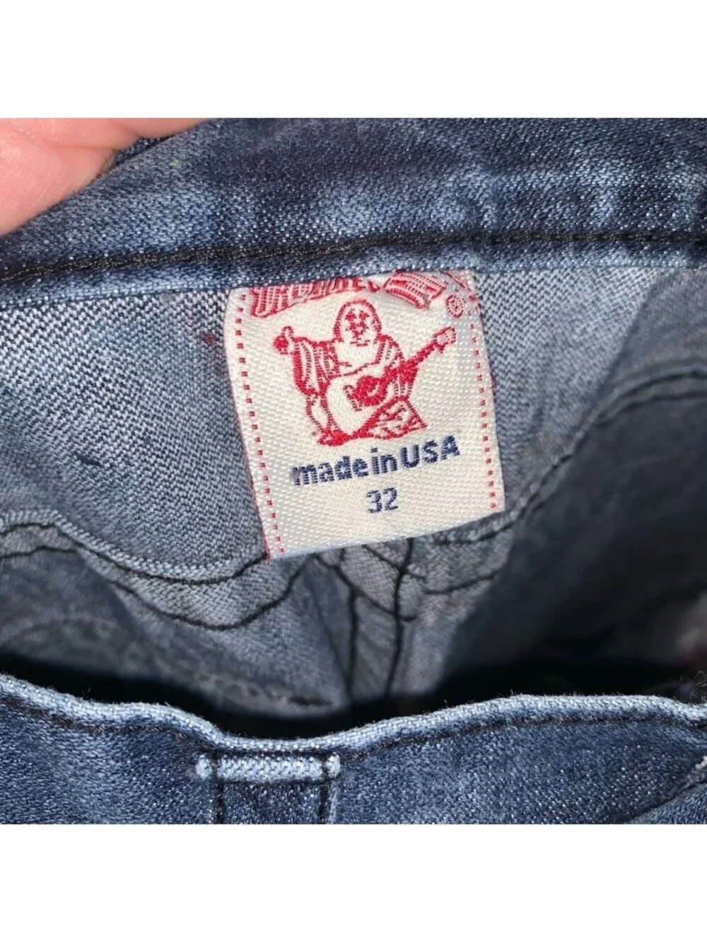 True Religion Blue Straight Jeans Classic Style 32